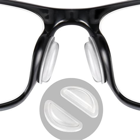 clear silicone eyeglasses nose pads.